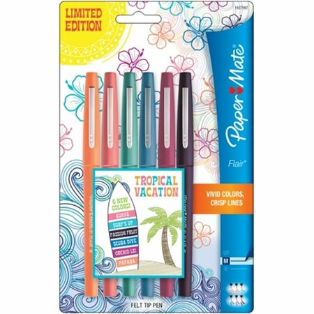 SANFORD Paper Mate Flair Medium Felt Tip Pens - Tropical Vacation 1927997